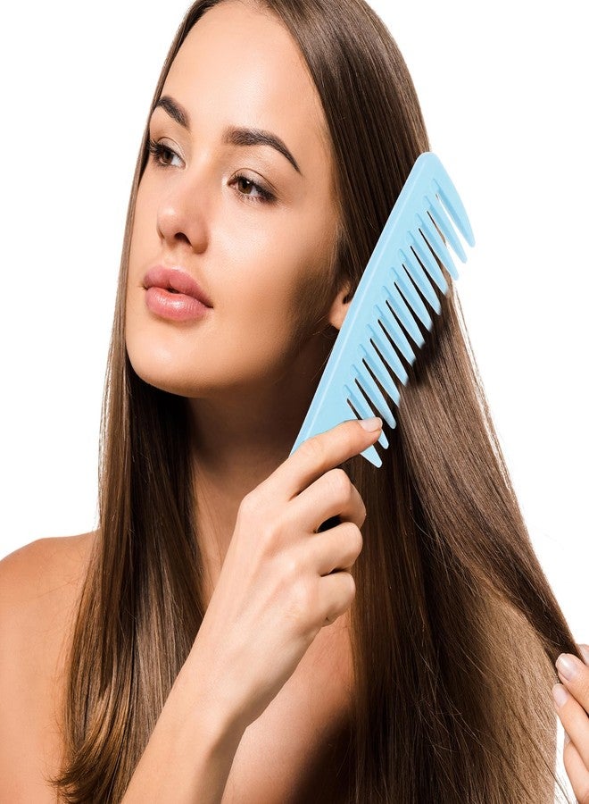 Tbestmax 6 Pack Hair Combs Wide Tooth Comb Large Multicolor Fine Tooth Rat Tail Comb, 9.3"L * 2.4"W - Image 5